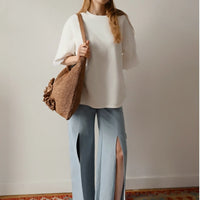 Handmade Shopper with flowers
