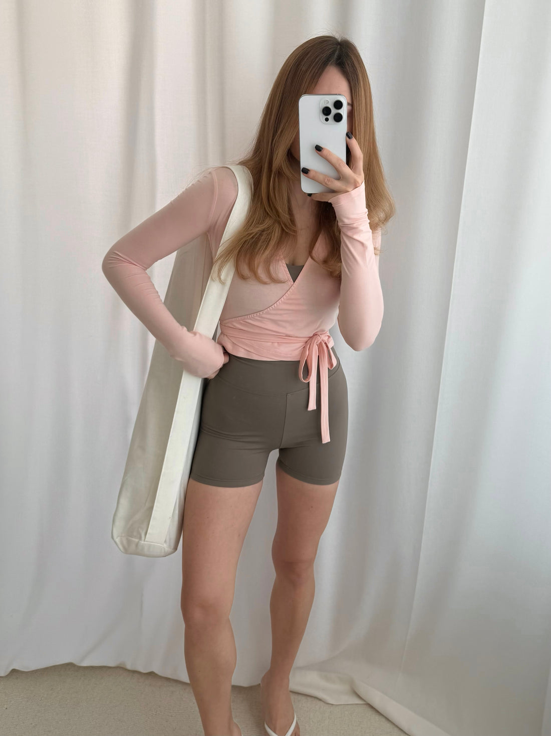 Wrap Top in pink
