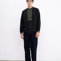 Kyivan Rus Men’s Vyshyvanka Shirt in black