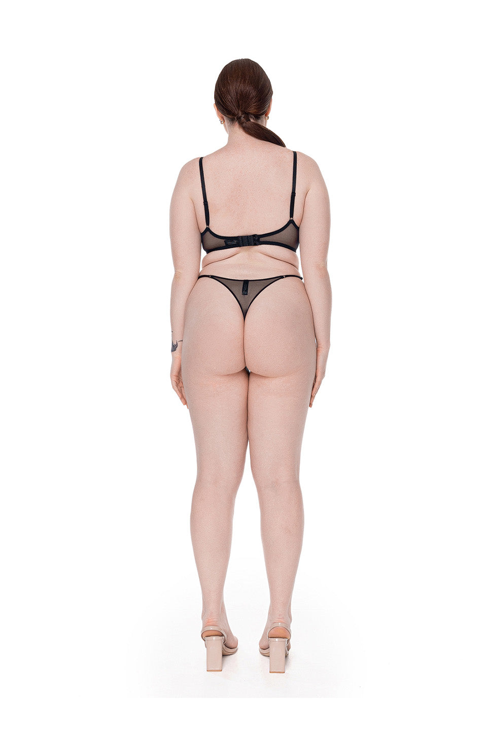 Butterfly thong in black