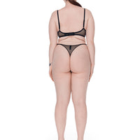 Butterfly thong in black
