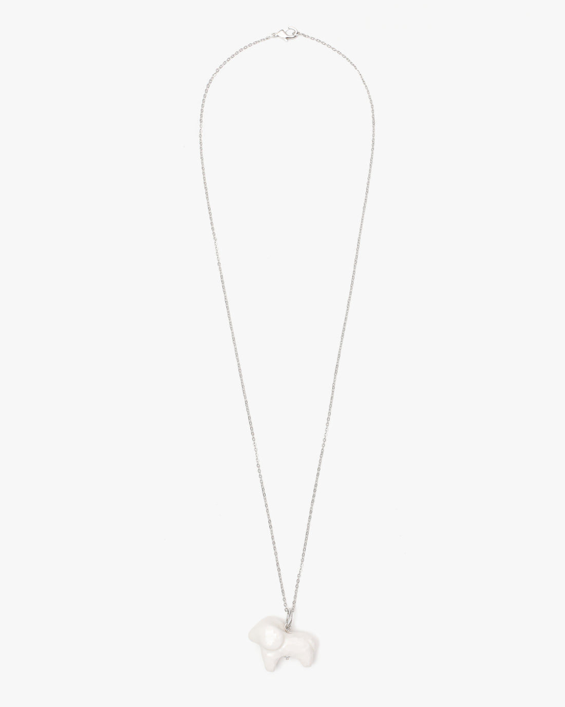 Luili Porcelain Sheep Pendant on a chain