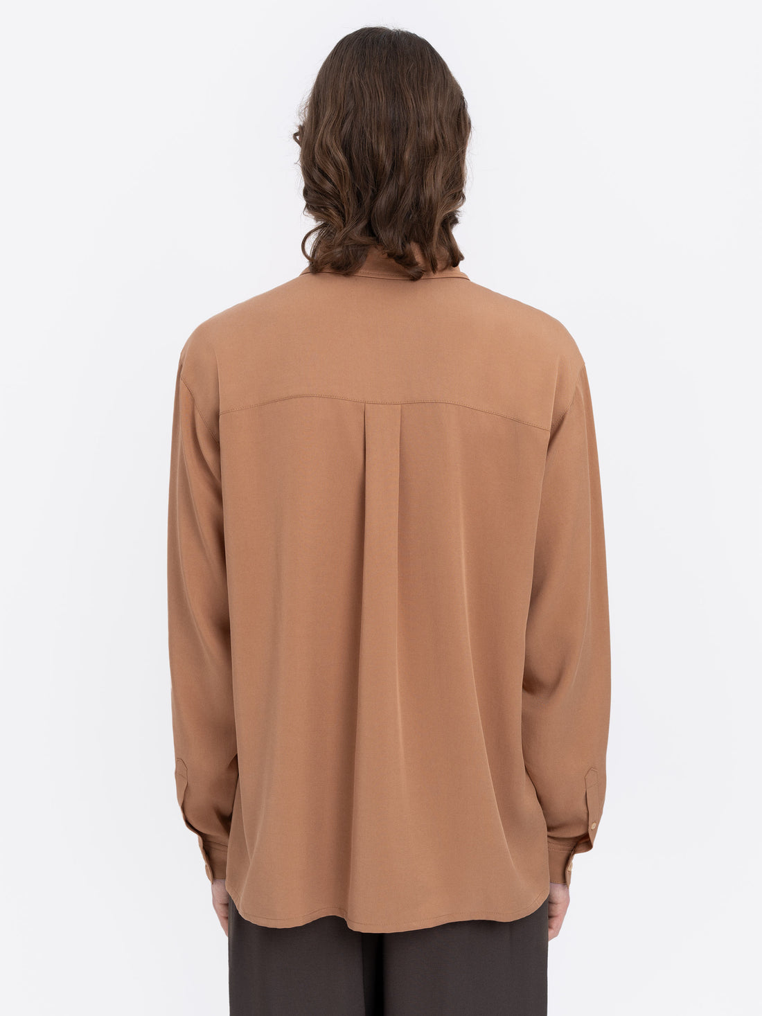 Khvylia Embroidered Shirt in sandy