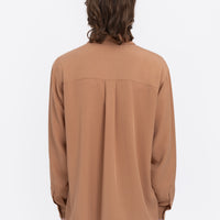 Khvylia Embroidered Shirt in sandy