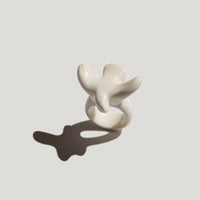 Myrni porcelain ring with bird