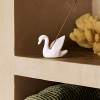 White Swan Incense Holder