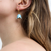 Polysk Bell Mono Earring in light blue