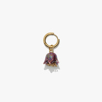 Polysk Bell Mono Earring in burgundy