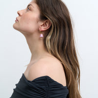 Polysk Bell mono earring in lilac