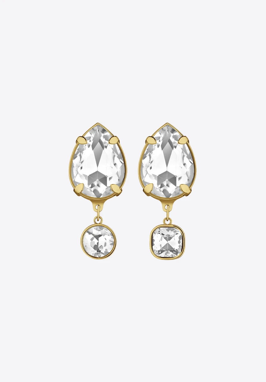 Radiance Clip Earrings in gold