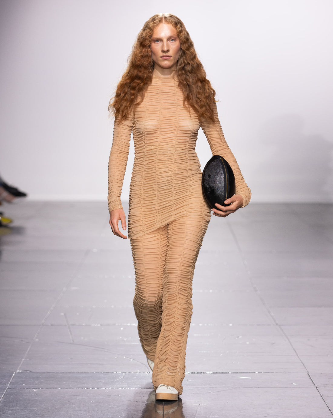 Mesh Drape Pants