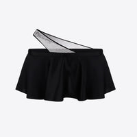 Silk micro skirt