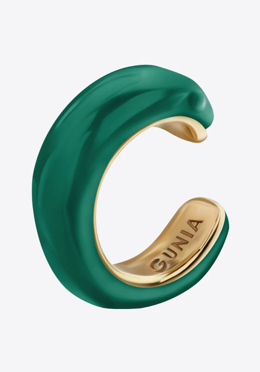 Tyras Ear Cuff in green