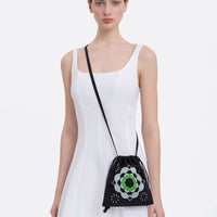 Peliustka Drawstring Bag in black