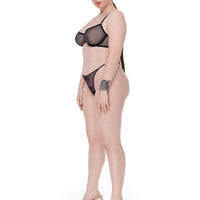Butterfly thong in black