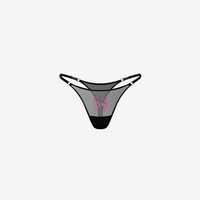 Butterfly thong in black