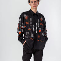 Slovo Vyshyvanka Shirt in black