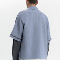 Kyi Blue Vyshyvanka Shirt