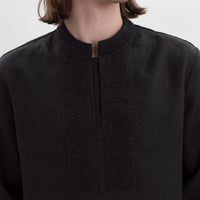 Khartiia Men's Vyshyvanka Shirt in black