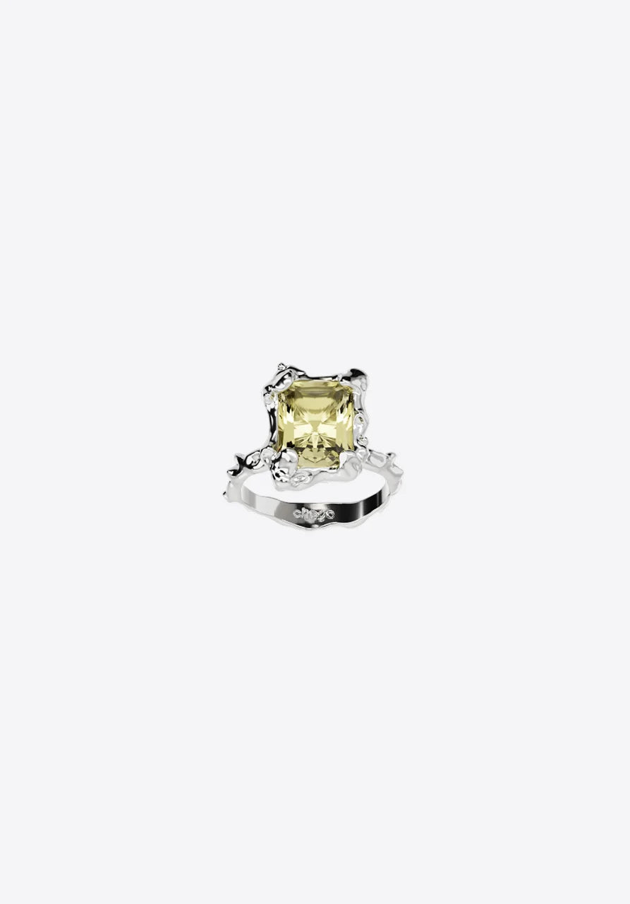 Yellow Quartz Ring