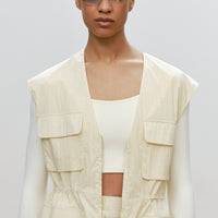 Zipped Vest With Pockets