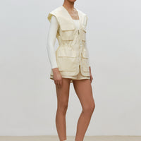 Zipped Vest With Pockets