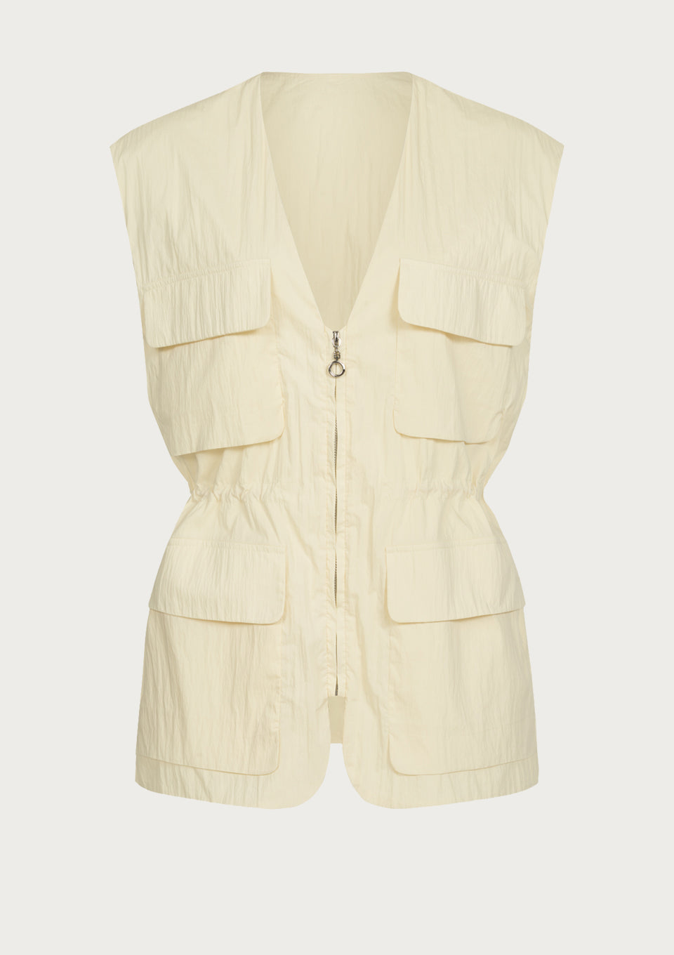 Zipped Vest With Pockets