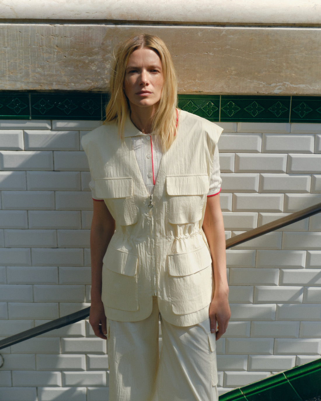 Zipped Vest With Pockets