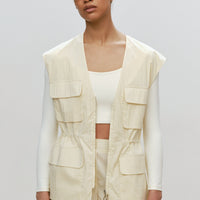 Zipped Vest With Pockets