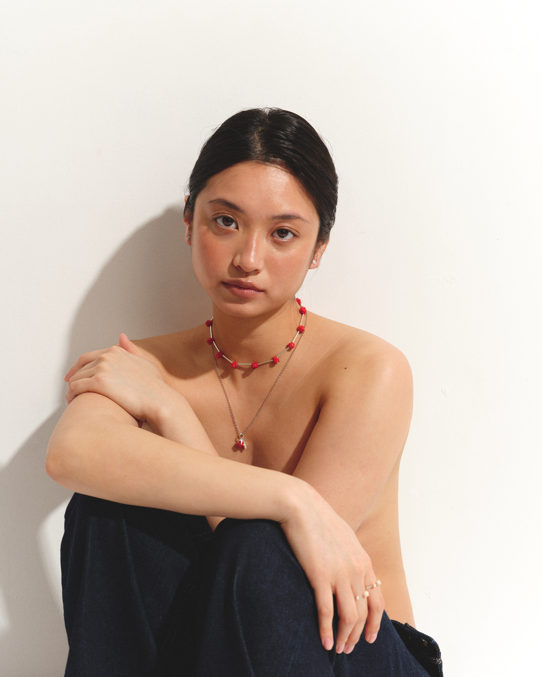 Rosarium Necklace in silver