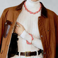 Beans Necklace in pink