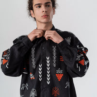 Slovo Vyshyvanka Shirt in black