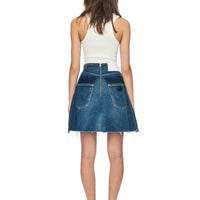 Hand-woven denim skirt