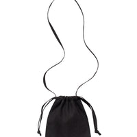 Peliustka Drawstring Bag in black