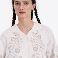 Örnek Vyshyvanka Shirt in milky white