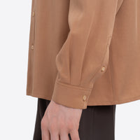 Khvylia Embroidered Shirt in sandy
