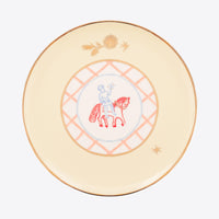 Horseman Plate with Flowers