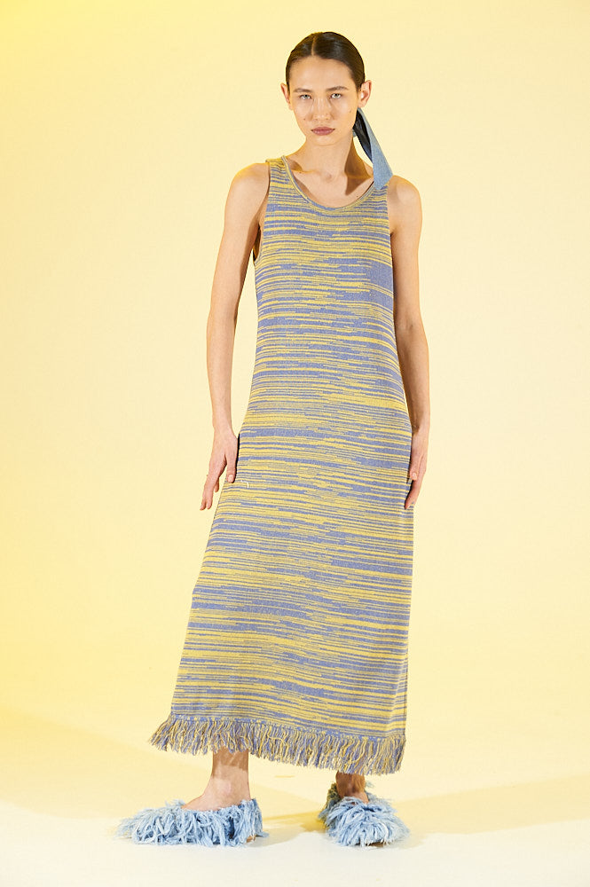 Knit Dress with Fringes UA -KSENISCHNAIDER