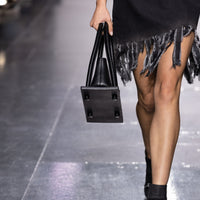 Denim Dress with Fringes