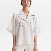 Bessarabiya Vyshyvanka Shirt in milk