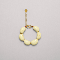 Beans Bracelet in speckled yellow