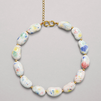 Beans Necklace in rainbow