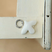 Myrni mono earring with porcelain bird