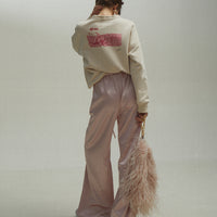 Satin Trousers in pink