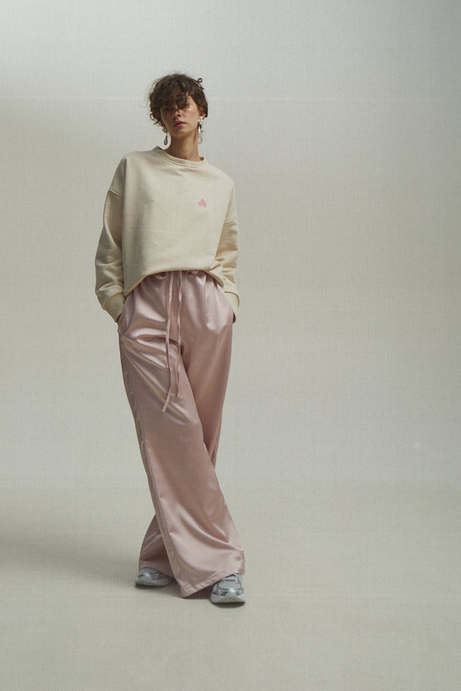 Satin Trousers in pink