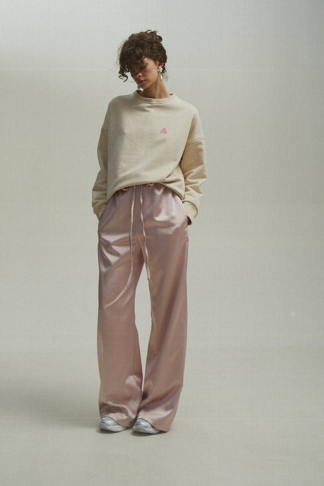 Satin Trousers in pink