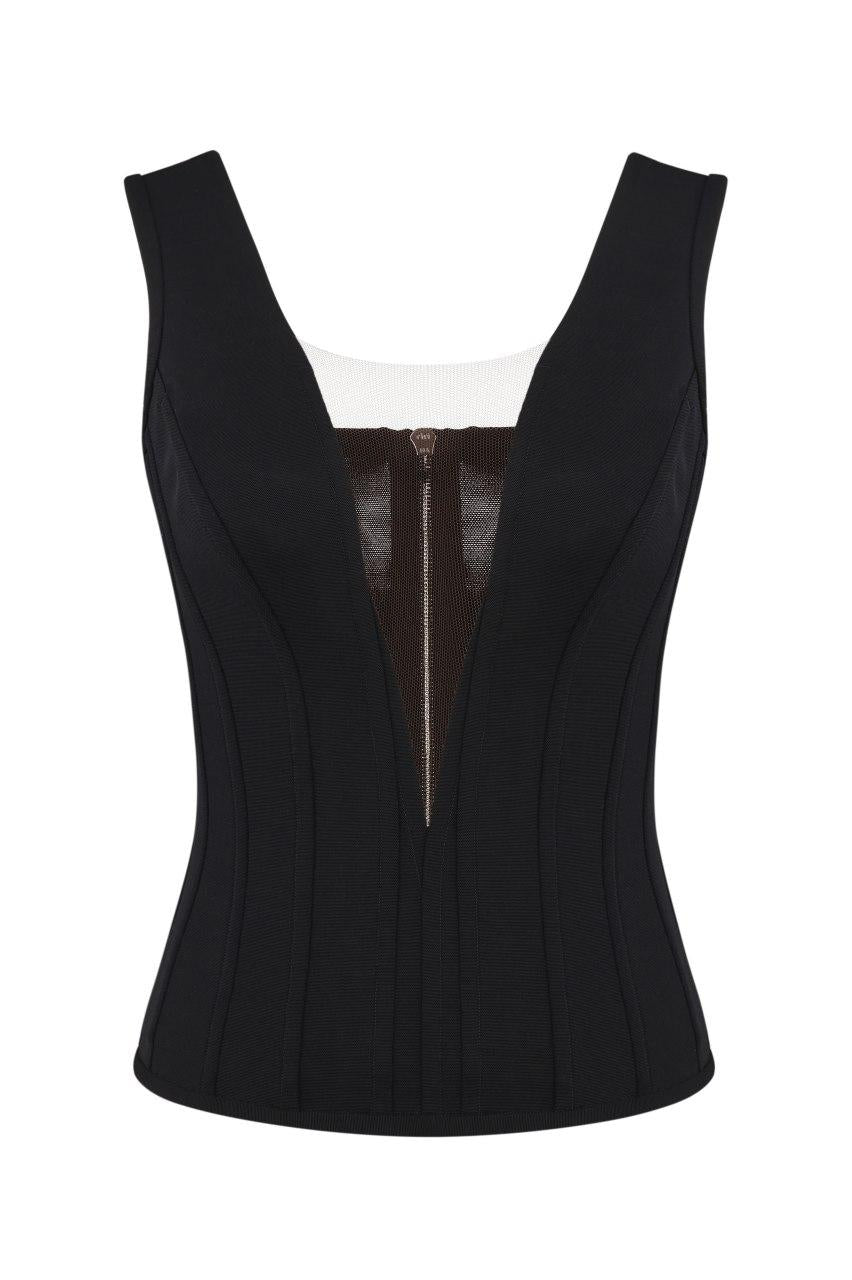 frolov corset with deep cut fashion piece beyonce