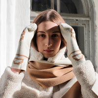 Two-tone merino scarf