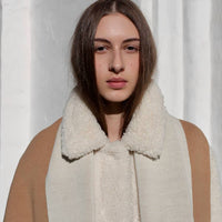 Two-tone merino scarf
