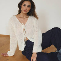 Cloud Cardigan in white